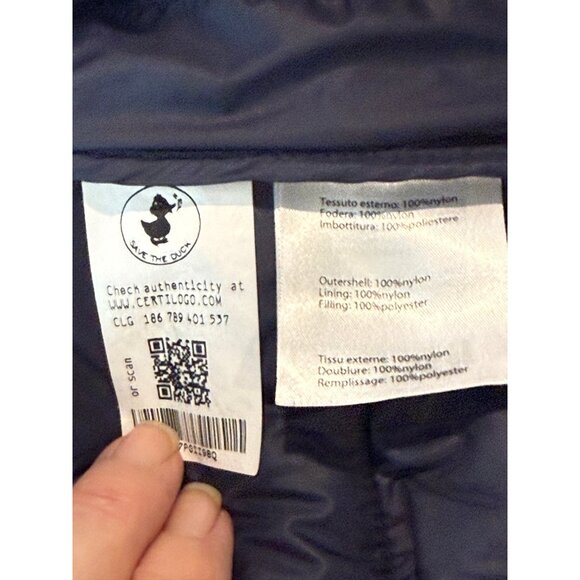 Save The Duck Men's Remo Water Resistant Packable Puffer Vest Black Size XXL - Picture 4 of 6